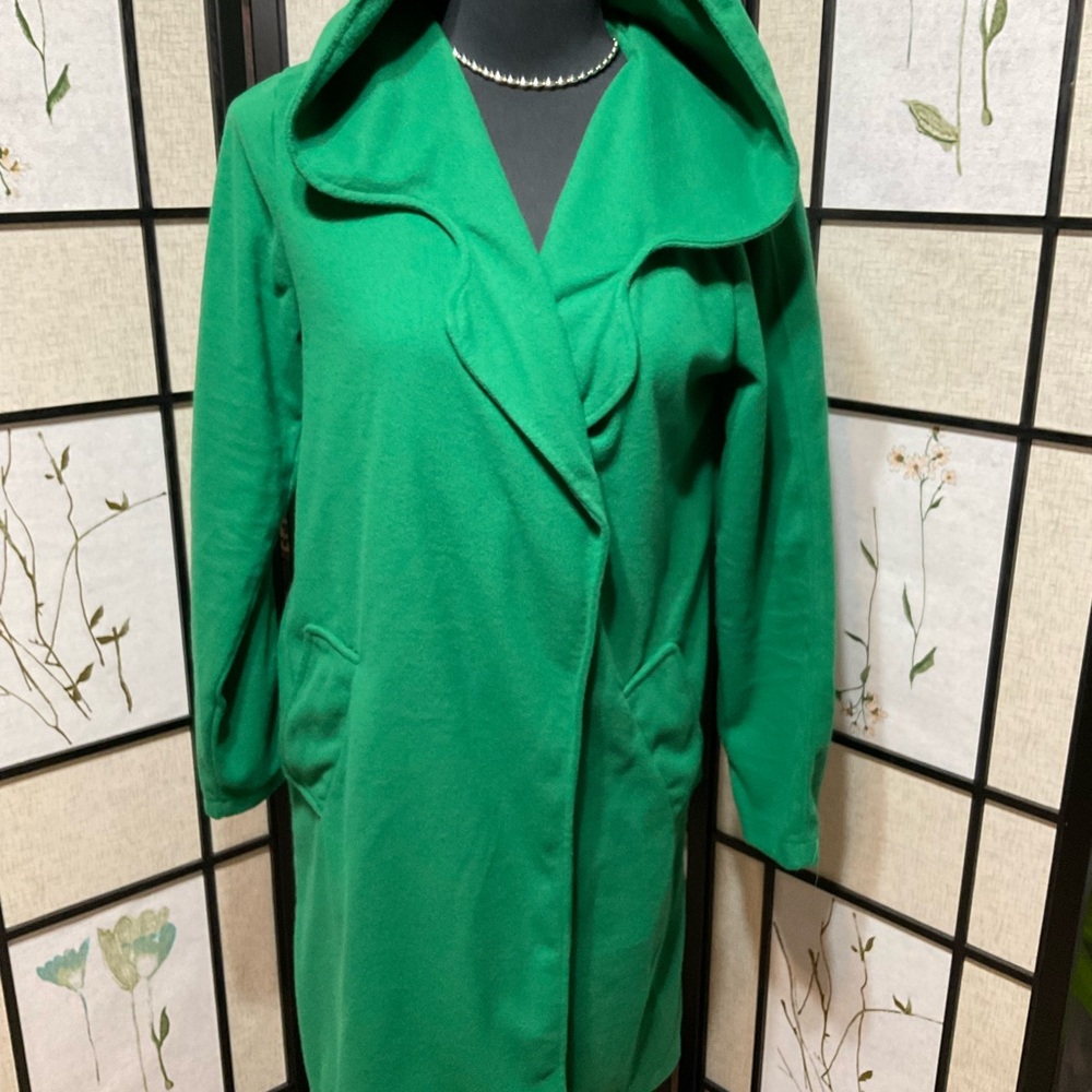 Mislook Green Hooded Women's Coat